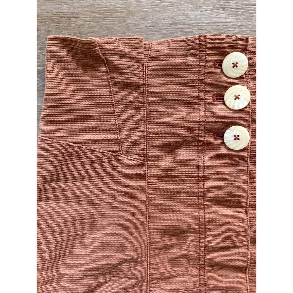 Free People Every Minute Every Hour Mini Skirt Noble Adobe Brown Terra Cotta 10